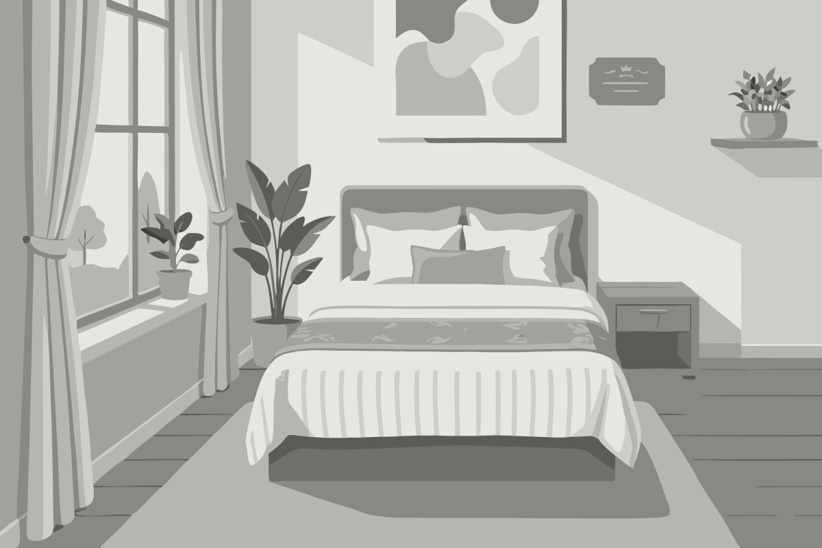 Standard Doppelzimmer mit einem Queensize-Bett - Nur Barzahlung